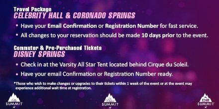 VarsityAllStar's tweet image. Make your Summit Registration magical! ✨🏰 Use the tips below to help your registration process go smoothly!