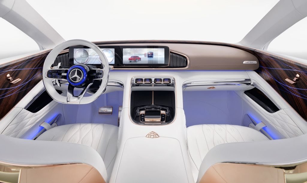 WheelsHD's tweet photo. It's called a double M. You know what that means? A car where you can relax and make all varieties of tea. 
Sit back and enjoy the ambience of the Mercedes Maybach concept SUV https://t.co/VMn71P448z