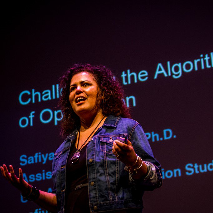 ucsdlibrary's tweet image. TODAY: Hear @safiyanoble from @USCAnnenberg speak about how search algorithms can misrepresent people and communities. Stop by the Computer Science & Engineering Building, Room 1202 from 4-5 p.m. All are welcome! @DesignLabUCSD #ucsandiego #algorithmsofoppression