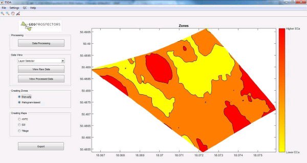 MKY2485's tweet photo. #variablerate applications do start with #soilEC maps helping #precisionAG experts to determine #soilzones in an efficient way. The #TSM #TopsoilDataAnalyzer gets you #shapeData right after a #soilscan. Check out @geoprospectors for more productivity https://t.co/NvNVSg7Gr3
