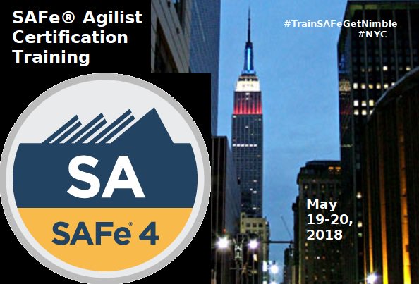NimbleGuidance's tweet photo. Train to lead #SAFe transformations with NG in #NYC! Use the promotional code 'MAY19SA' when you sign up at https://t.co/N83f0Iyb9o … to get $200 off the course price for SA certification on May 19-20! #TrainSAFeGetNimble #NimbleGuidance https://t.co/KqJ0C8VpNu