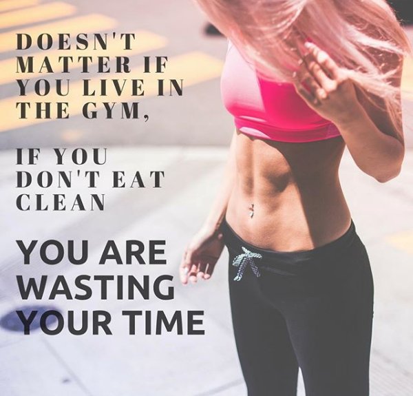TiffanyLilly82's tweet photo. It doesn't matter if you live in the gym, if you don't eat clean, YOU ARE WASTING YOUR TIME!! #WednesdayWisdom #EatinClean #HealthtEating #AbsAreMadeInTheKitchen https://t.co/wHY2sbdFeQ