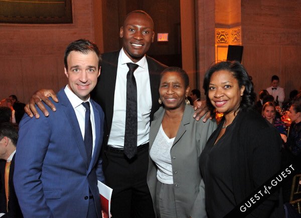 TheNBPA's tweet photo. Always supporting our family. 👏👏

Yesterday, we had the pleasure of supporting @bismackbiyombo at this year’s @RightToPlayIntl Big Red Ball, as he was awarded the Johann Olav Koss Humanitarian Award! https://t.co/pY7c7mCoAf
