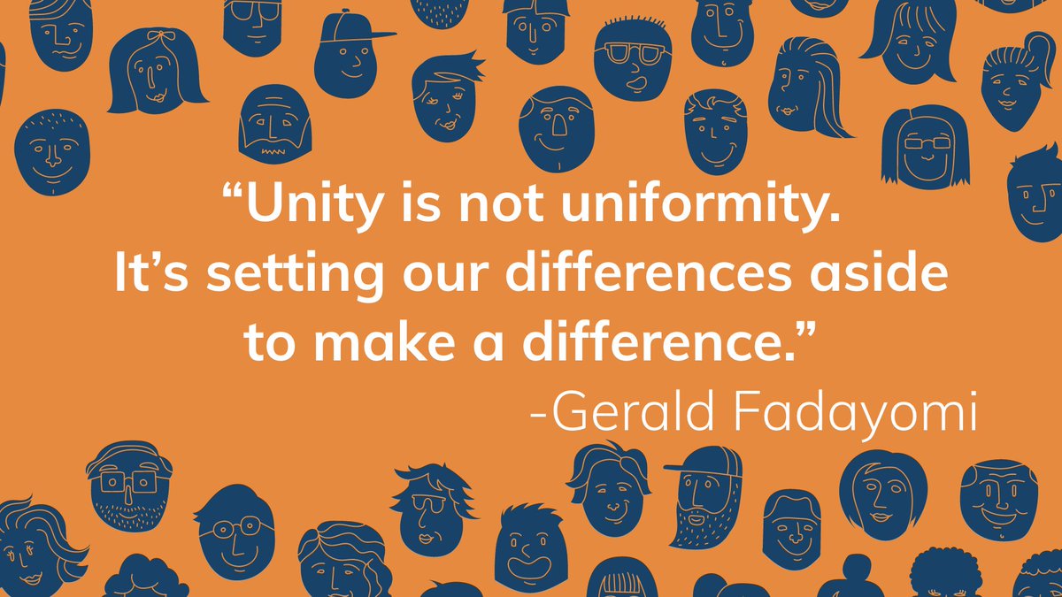 CoreyRayJones's tweet photo. "Unity is not uniformity. It’s setting our differences aside to make a difference." @GeraldFadayomi #OC18 #OC18Live https://t.co/hRzMIAyPEq