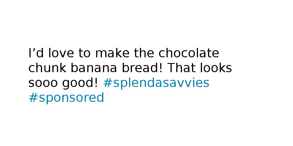 RobertsIntl's tweet photo. What recipes are you interested in making with SPLENDA® Sweeteners? #splendasavvies #sponsored https://t.co/S2qyVPYCCO