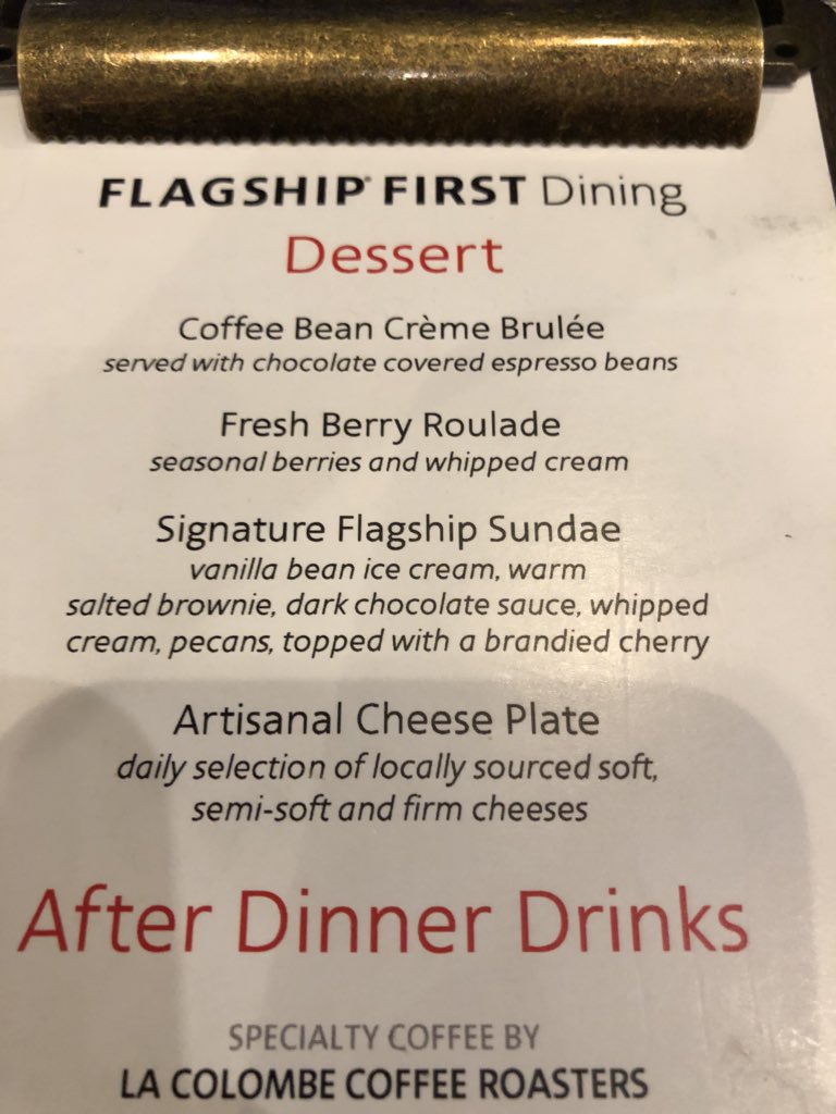 brendantmason's tweet photo. Concierge Key onslaught tonight in @AmericanAir Flagship Dining, but the onion tart, gnocchi, and berry roulade were off the charts. Also Gabriel and Katie were awesome and so accommodating. #conciergekey #flagshipdining https://t.co/182XIRkljs
