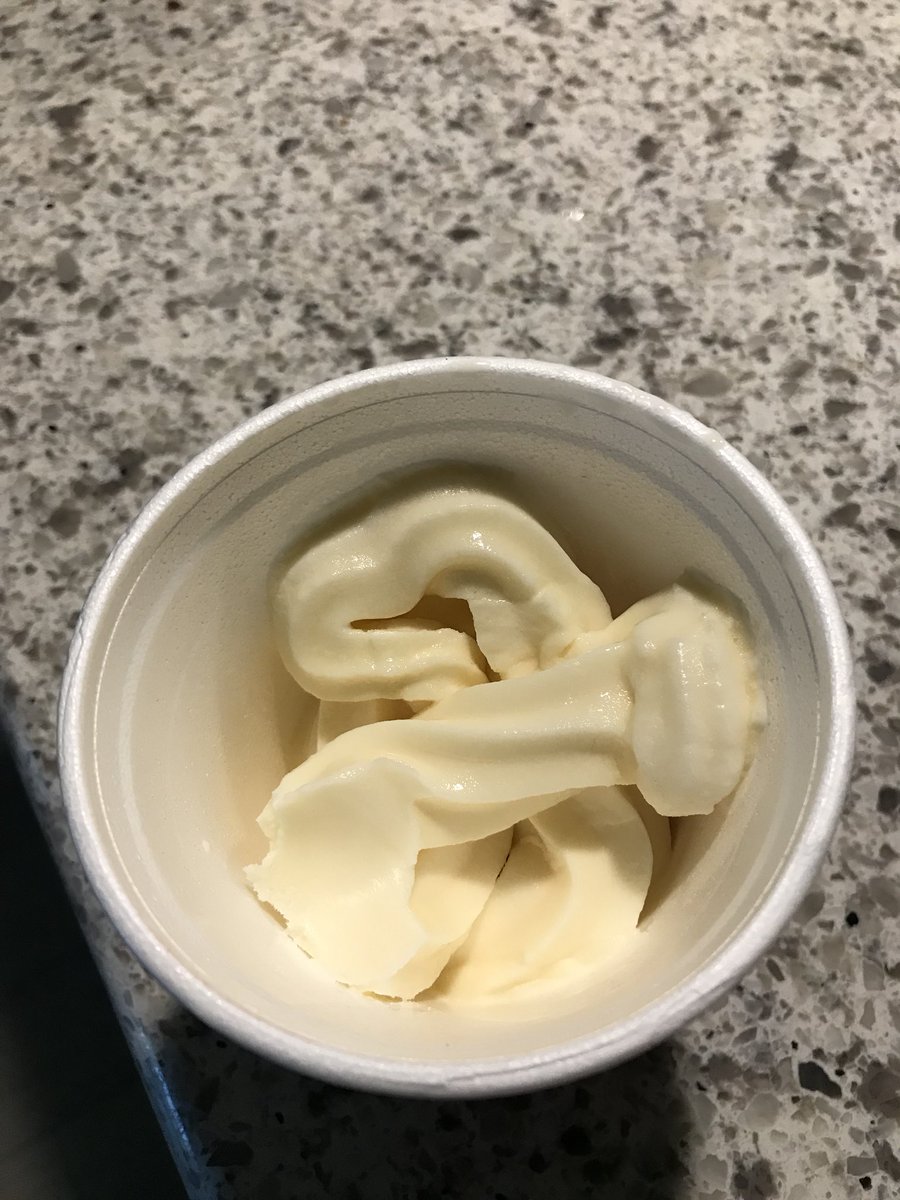 warriors15's tweet photo. @ChickfilA need training on filling ice cream cup.  Barely half full.😕 https://t.co/YiPu49zIxs