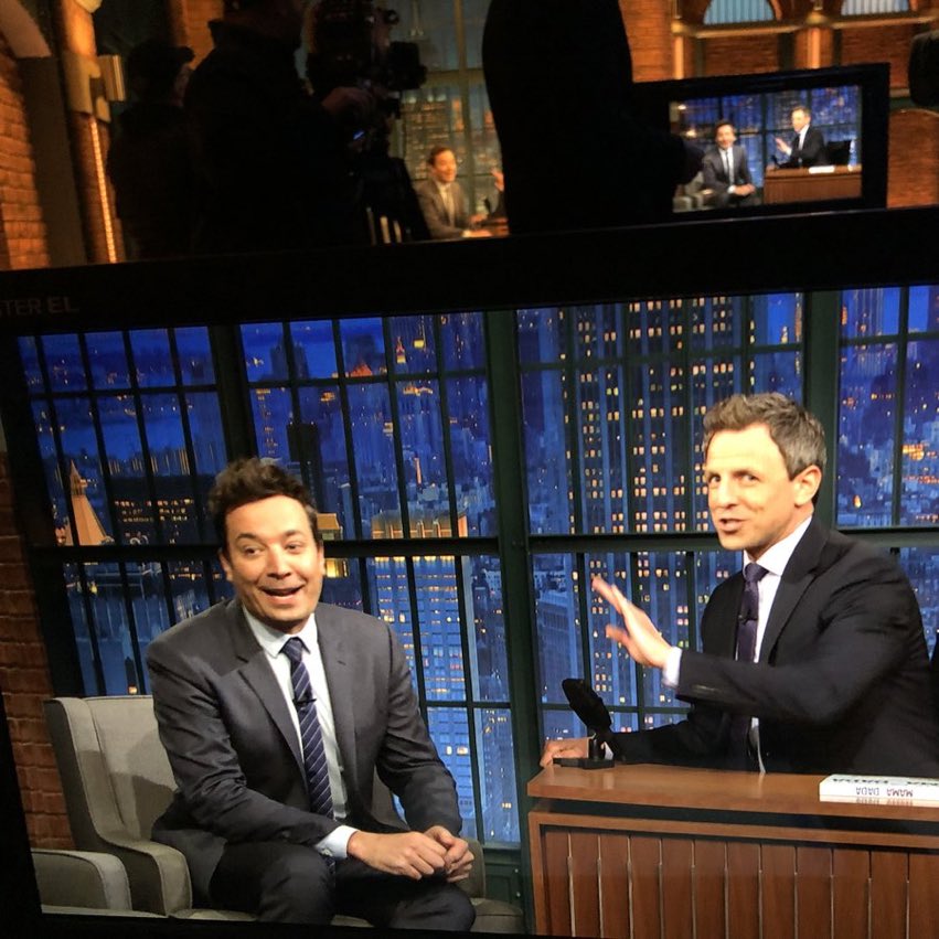 Seth Meyers On Twitter First Time Guest Jimmy Fallon Stops