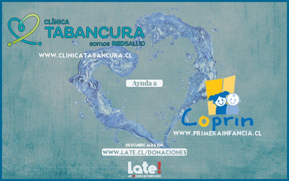 La Clínica Tabancura ayuda a la fundación COPRIN (Corporación Primera Infancia) a través de nuestros productos, y eso nos enorgullece =)