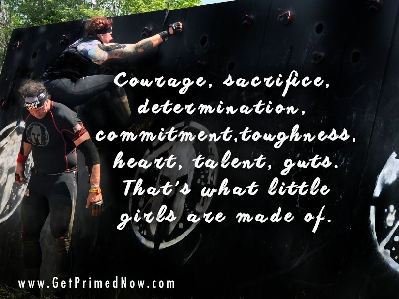 "Courage, sacrifice, determination, commitment, toughness, heart, talent, guts. That's what little girls are made of." -Bethany Hamilton
Never underestimate the distance you can go.

#getprimednow #spartanrace #spartanracing #raceday #womensfitness #transformation #fitjourney