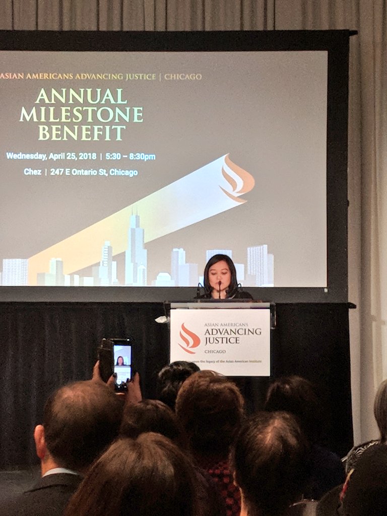 mansi_kat's tweet photo. After 18 years of leadership Tuyet Le is stepping down as executive director of @AAAJ_Chicago and the Chicago Asian American community is forever changed and stronger because of her #milestone2018 https://t.co/4JtgGA7aHP