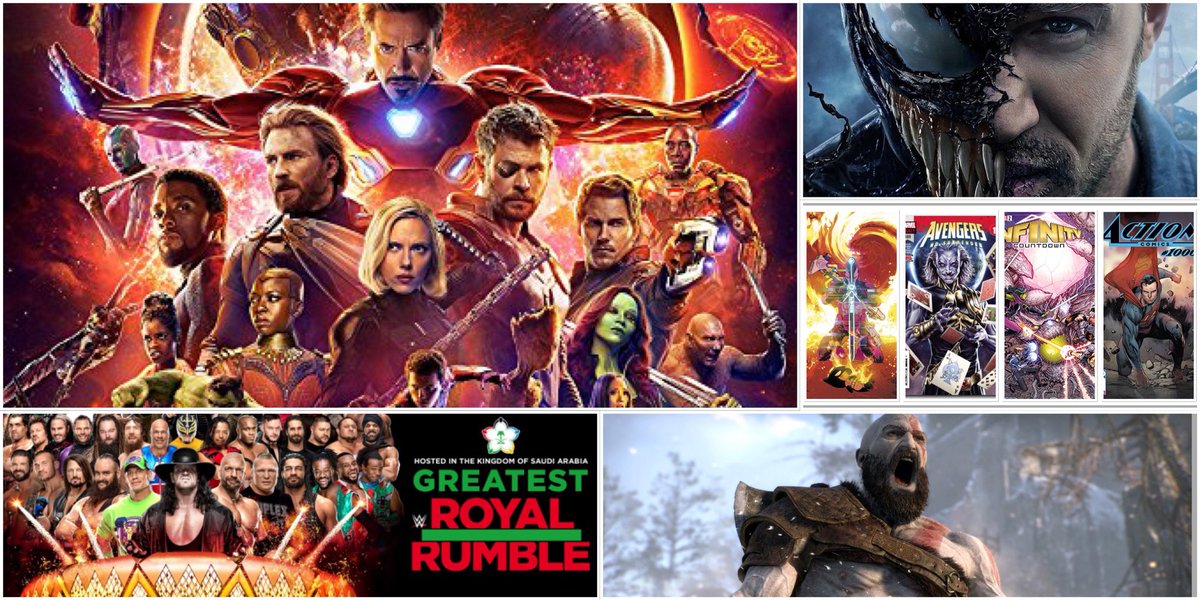 AmazingNerdShow's tweet photo. NEW EPISODE ALERT! Our #AvengersInfinityWar preview show is here! Who lives? Who dies? &amp; how will the #MCU be changed? Also we preview #WWEGRR &amp; review #GodOfWar &amp; our favorite comic books this week! #PodernFamily 
Podbean: https://t.co/R4IEnJVsZW
iTunes: https://t.co/00SwhFiorj https://t.co/bJWzhYerpA