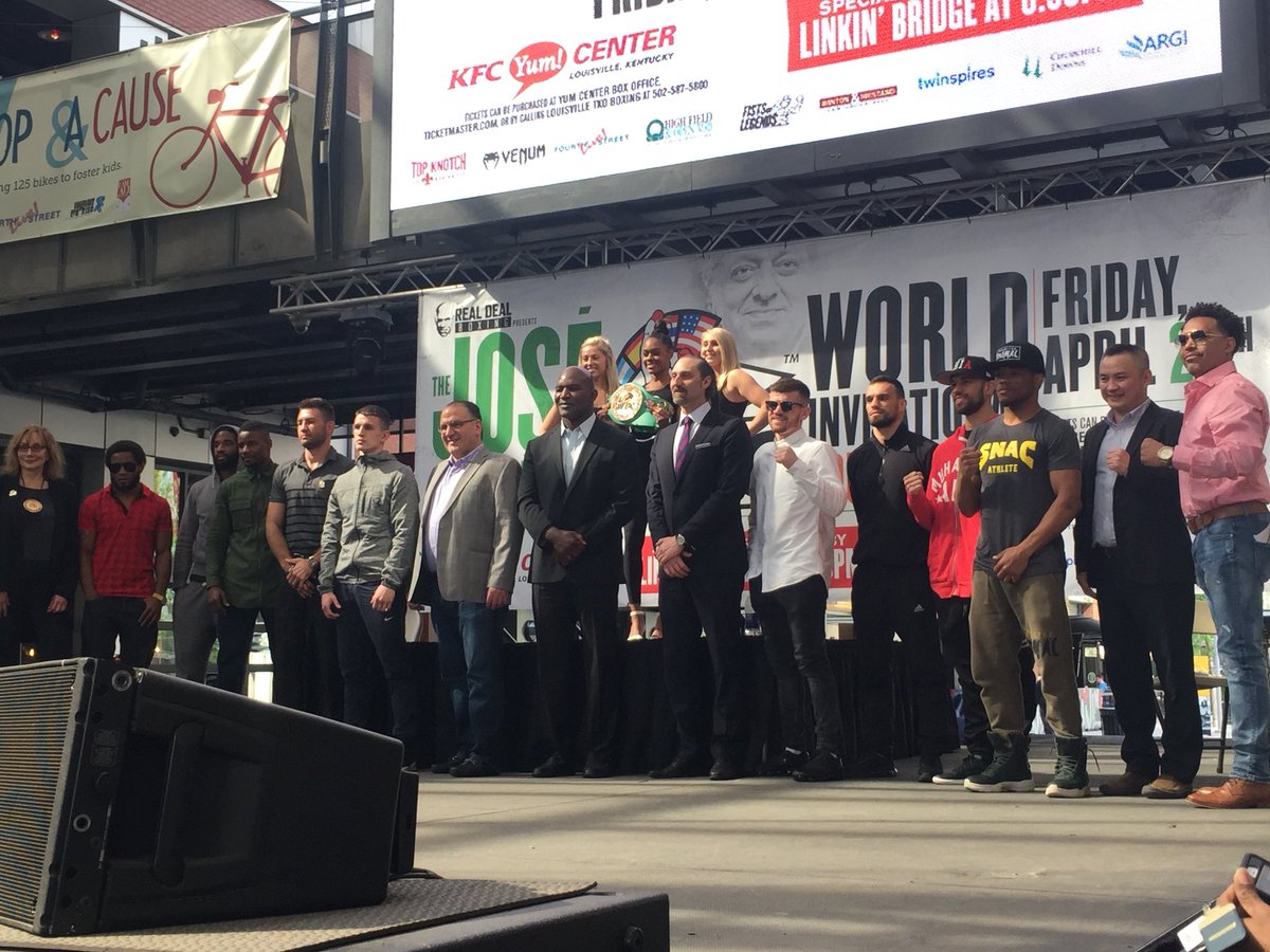 SportsinLou's tweet photo. Here are your main event fighters. See them in person Friday night at @kfc_yumcenter #RealDealBoxing #LouisvilleTKO https://t.co/GhwGqyGfxA