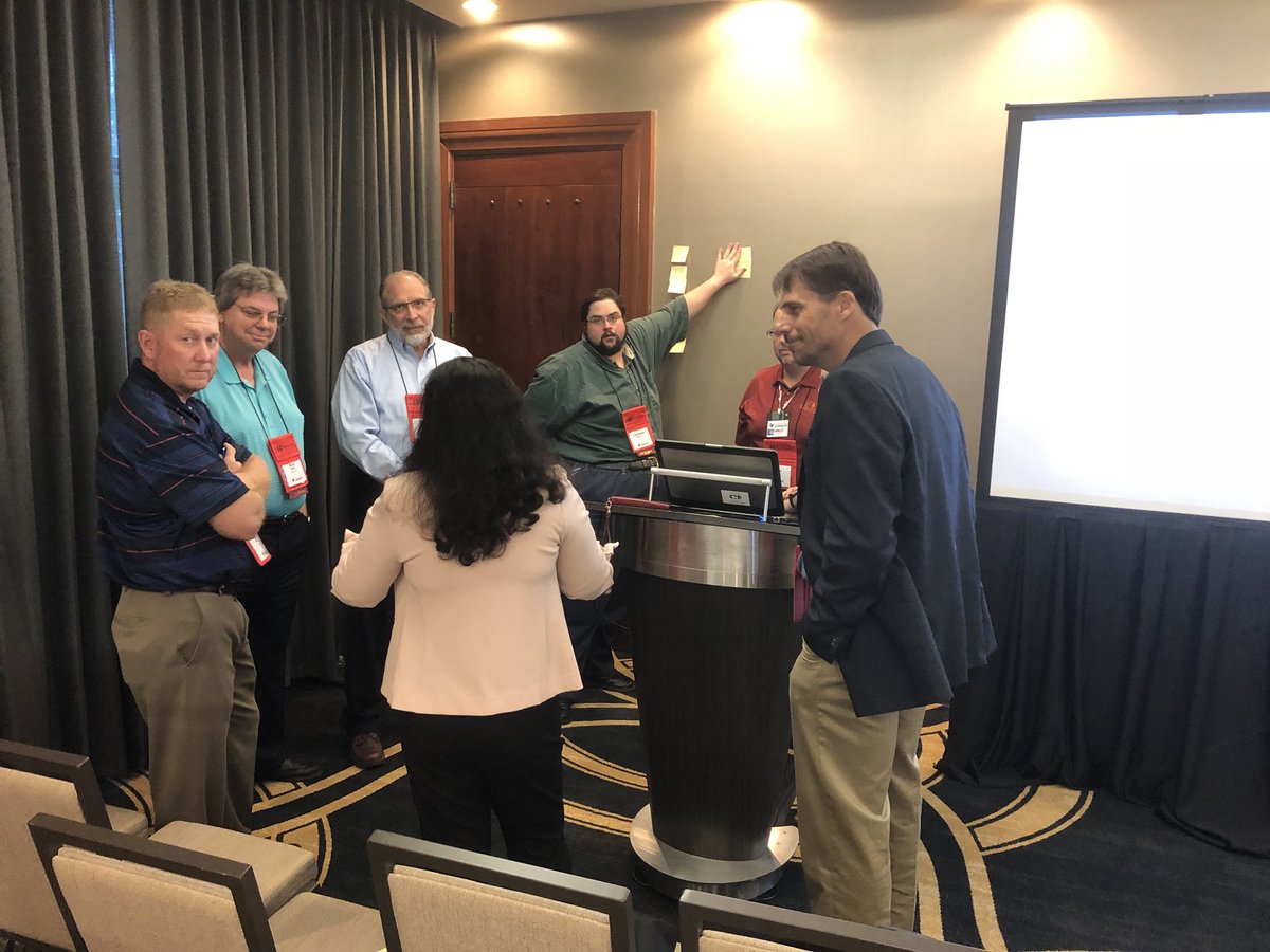 plotboy's tweet photo. I’m so happy that @TAGITM has committed to #LeanCoffee. This is the 3rd year it’s been part of the program.
This year we have three discussion tracks:
• CIO/Leadership
• IT Manager
• Technical
#TAGITM2018 #Bytes2Beyond @AdamYuret @SpatialAce https://t.co/8e25Ga2CHb