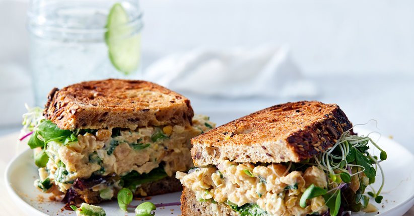 Our Vegetarian Remake of Chicken Salad Is So Good You Won’t Miss the Meat realsimple.com/food-recipes/v…