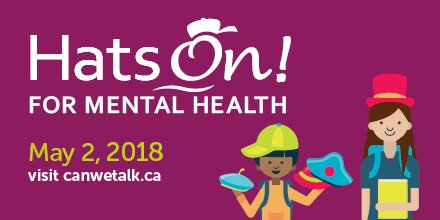 albertateachers's tweet image. On May 2, Albertans are invited to wear a hat to raise awareness of the importance of good mental health. Participating schools will relax their hat rules and encourage students and teachers to build understanding by wearing hats to school. canwetalk.ca #abed