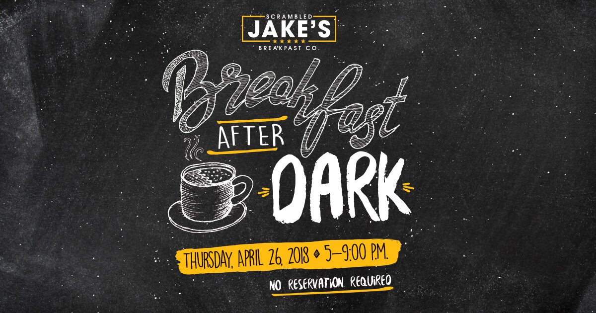 scrambledjakes's tweet photo. Have you ever craved #ScrambledJakes for dinner? Tomorrow, Scrambled Jake’s will host the very first Breakfast After Dark from 5-9 PM! https://t.co/GopgU2van3 https://t.co/O4OhvkjdX9