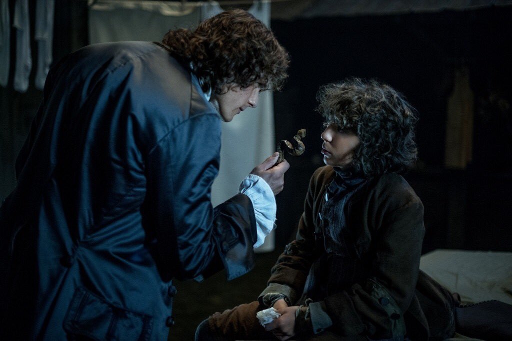 SwietjesO's tweet photo. #OutlanderRewatch #2x03 #UsefulOccupationsAndDeceptions Loved that (and how) Jamie got Sawny back, and gained an extra Fergus ๐ โHis name's Fergus. Well, actually it's Claudel, but we agreed that wasna very manly.โ @ClanHeughan @10MinDQ @Safer_Place @DutchSassenach https://t.co/xTtozGE9cm