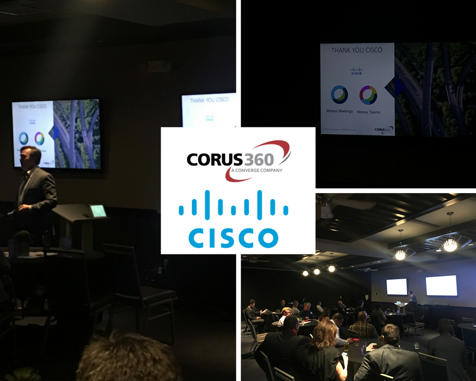 Corus360's tweet photo. Great presentation at our @Corus360 Canopy Architecture @TopgolfAtlanta event with @Cisco! Now let's play some #Golf ⛳️ https://t.co/ews8ftwiKb