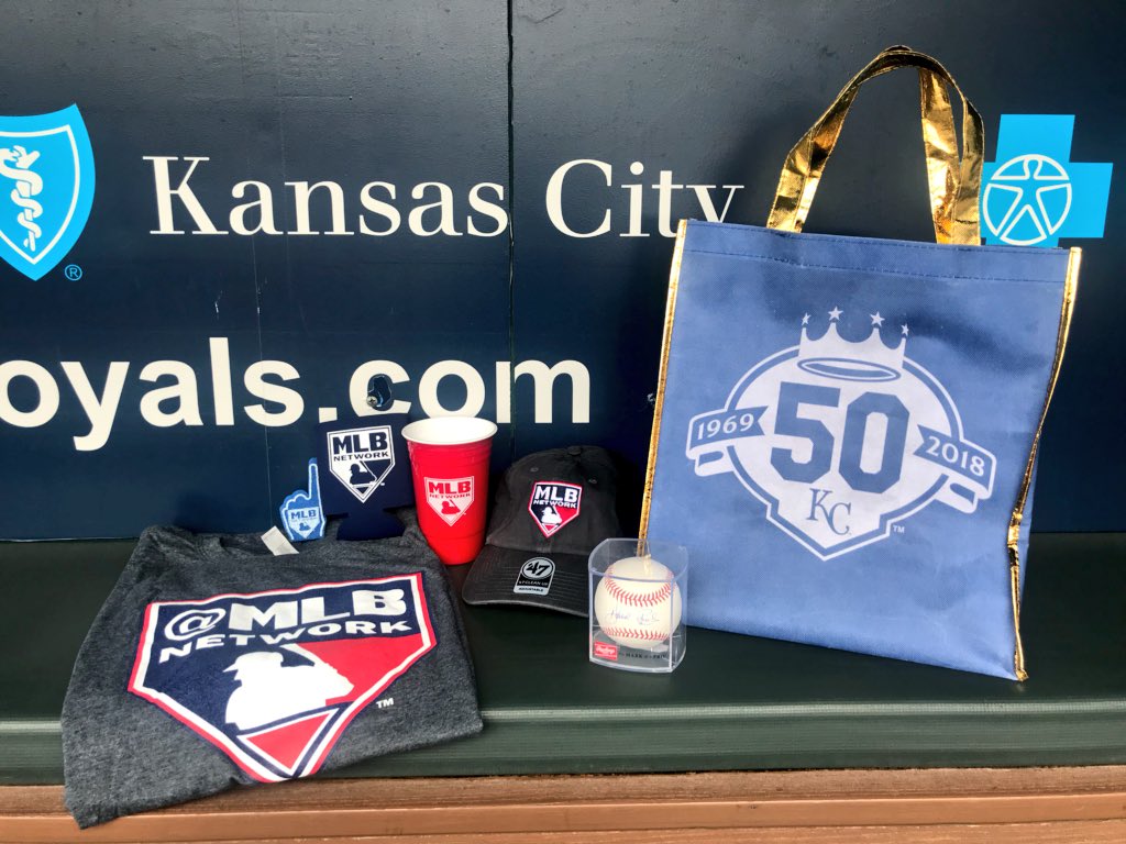 We’re giving away a #Royals50 tote before the 7:15 game on Saturday! Retweet this for the chance to win this <a href="/MLBNetwork/">MLB Network</a> prize pack. royals.com/promotions