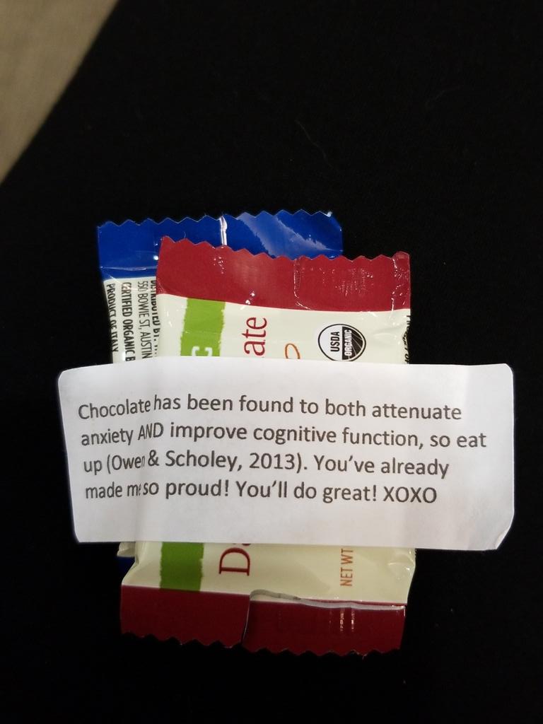 WileyAlyssa's tweet photo. I'm just going to say that @CapaDew7 is the best teacher on Earth. If you don't immediately agree, please consult the picture where she gave us chocolate AND cited her sources explaining why. #capstone https://t.co/dzXy94YNSF