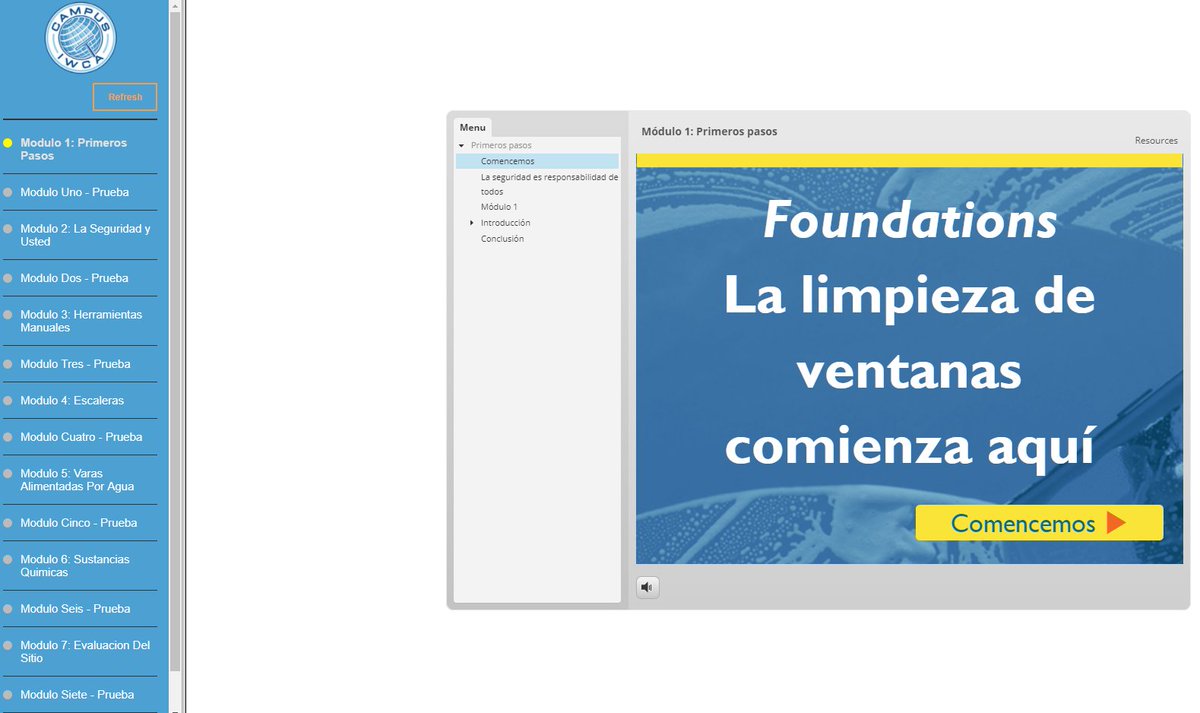 The Foundations - Window Cleaning Starts Here course is now officially is Spanish and ready to use!!

Go to 👍 CAMPUSIWCA.org 👍 to log in and/or register and purchase the "Fundamentos: Empieza la limpieza de la ventana aqui" course for any of your employees who need it!