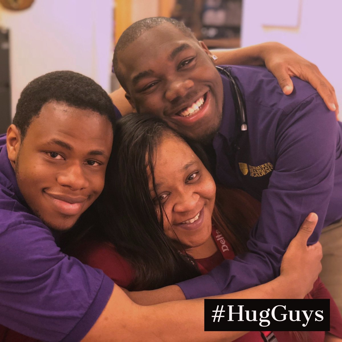 HowardFullerCA's tweet photo. It is Administrative Assistant Appreciation Day … so the #hugguys showed how much they appreciate our amazing office manager @Unvbrenda Hope you had a great day! #mke #edchat #wiedue @HowardLFuller https://t.co/Tm84JDJkmX