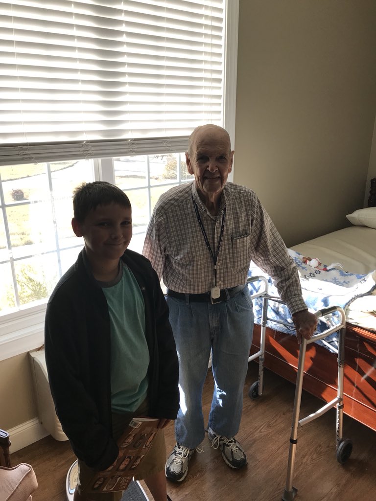 6th graders at Coker write letters to individuals in a local nursing home.