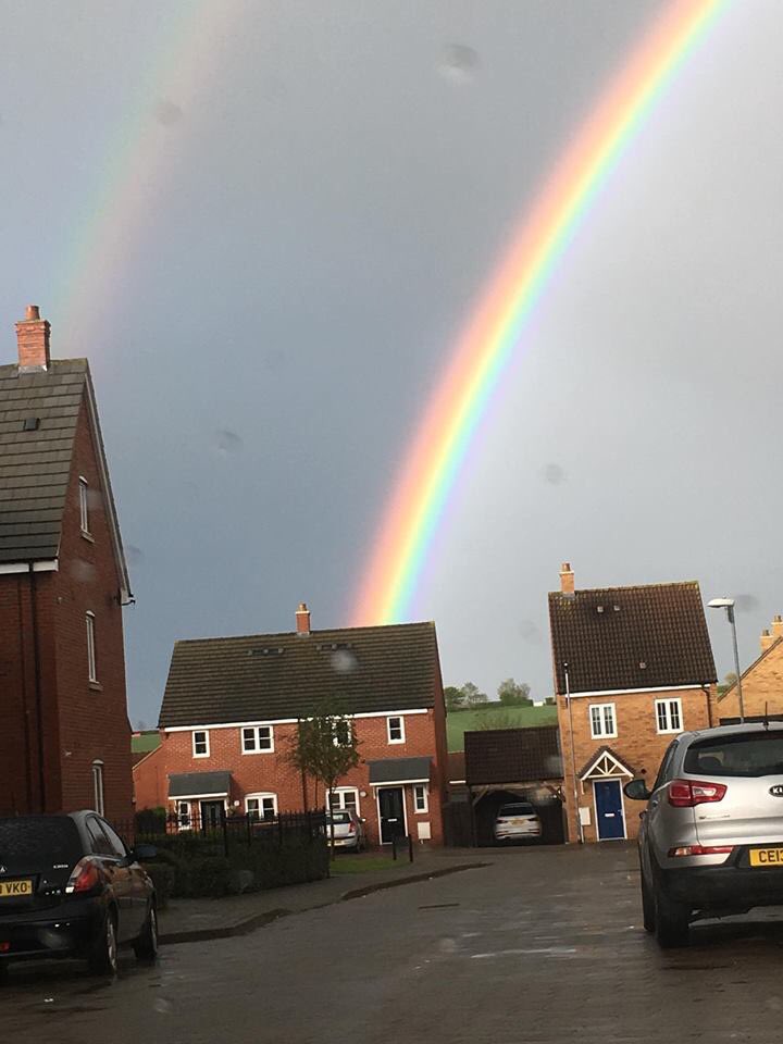 schnauzerbenson's tweet photo. @LucyWeather beautiful rainbows today https://t.co/0CMR2CAZ1y