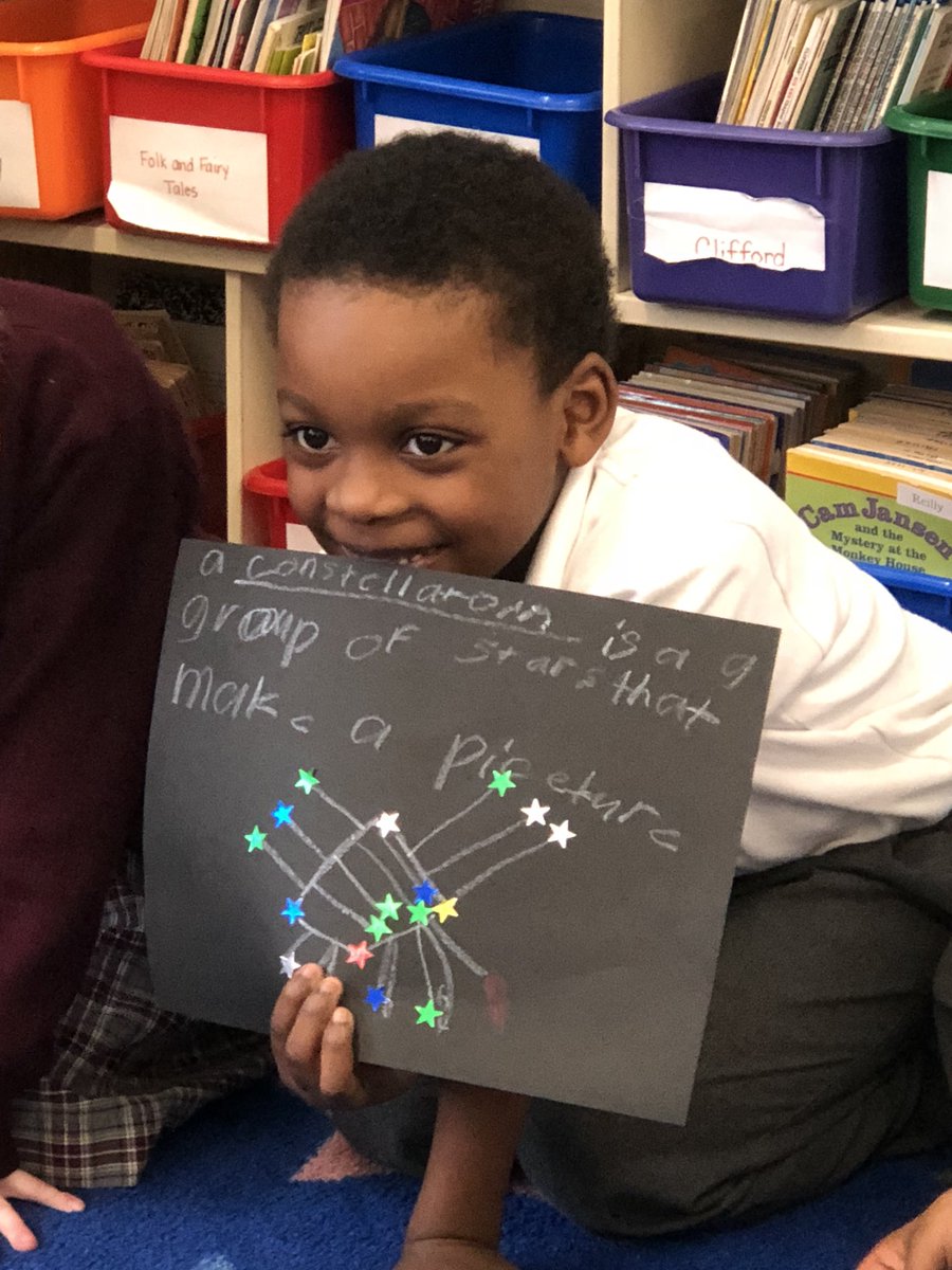 ASCAfirstgrade's tweet photo. Star light, star bright...first star I see tonight. I wish I may, I wish I might see a new constellation tonight! Check out some of these creations! @ASCA_Albany https://t.co/tuaVp7JwB1