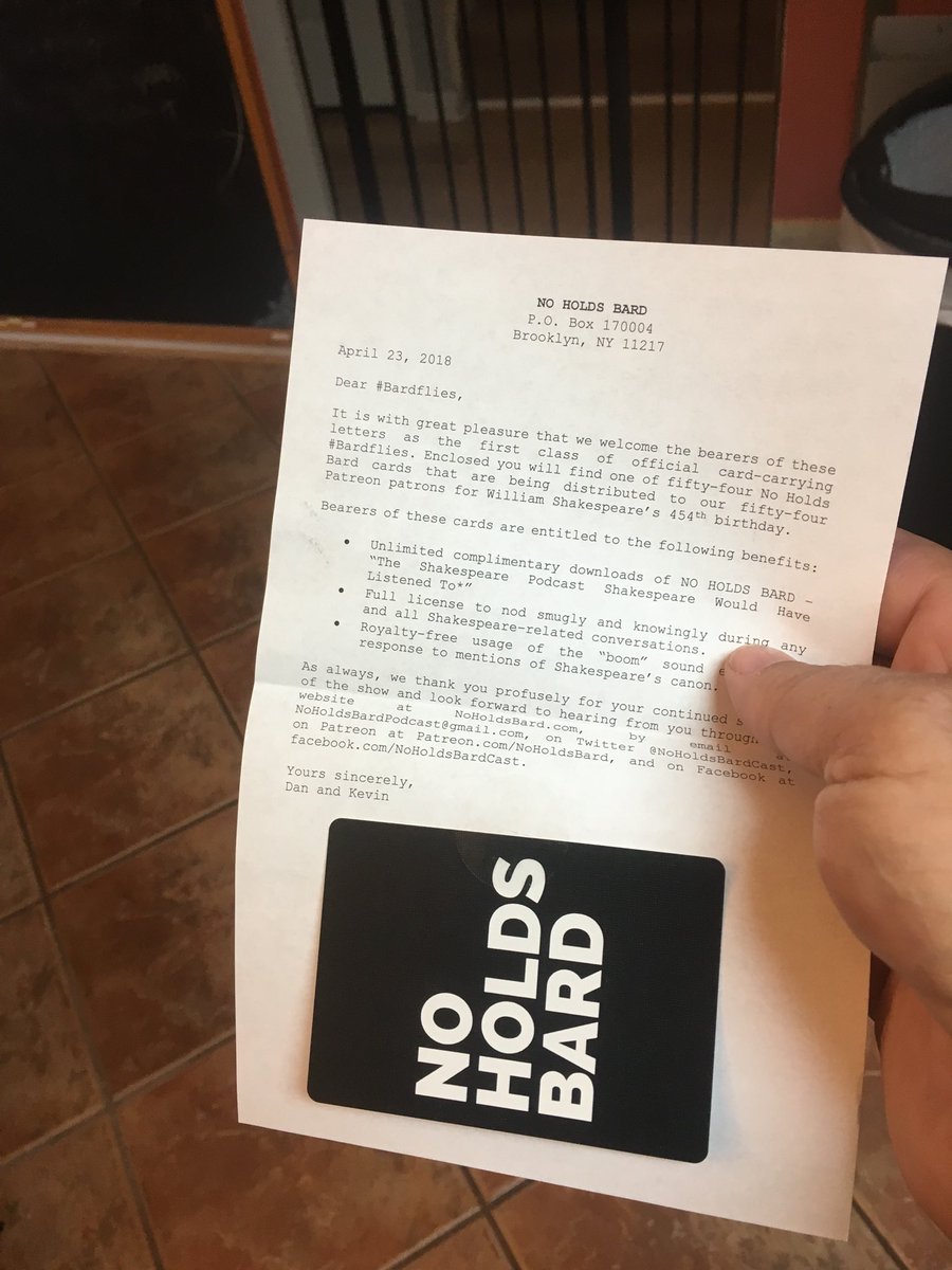 JasonScott2010's tweet photo. @NoHoldsBardCast I have a feeling I am going to try to pay a bar tab with this sooner or later. You guys rock . #bardfly #cardcarrying https://t.co/O7wYwtK8k9