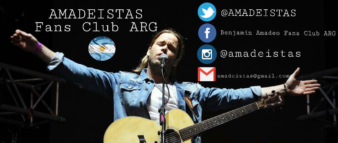 AMADEISTAS's tweet image. AMADEISTAS DE UN ACTANTE/MUSICTOR 🖤

Facebook 👥: Benjamín Amadeo Fans Club
Instagram 📷: @amadeistas
Email 📩: amadeistas@gmail.com

#AMADEISTAS #FC #ARG