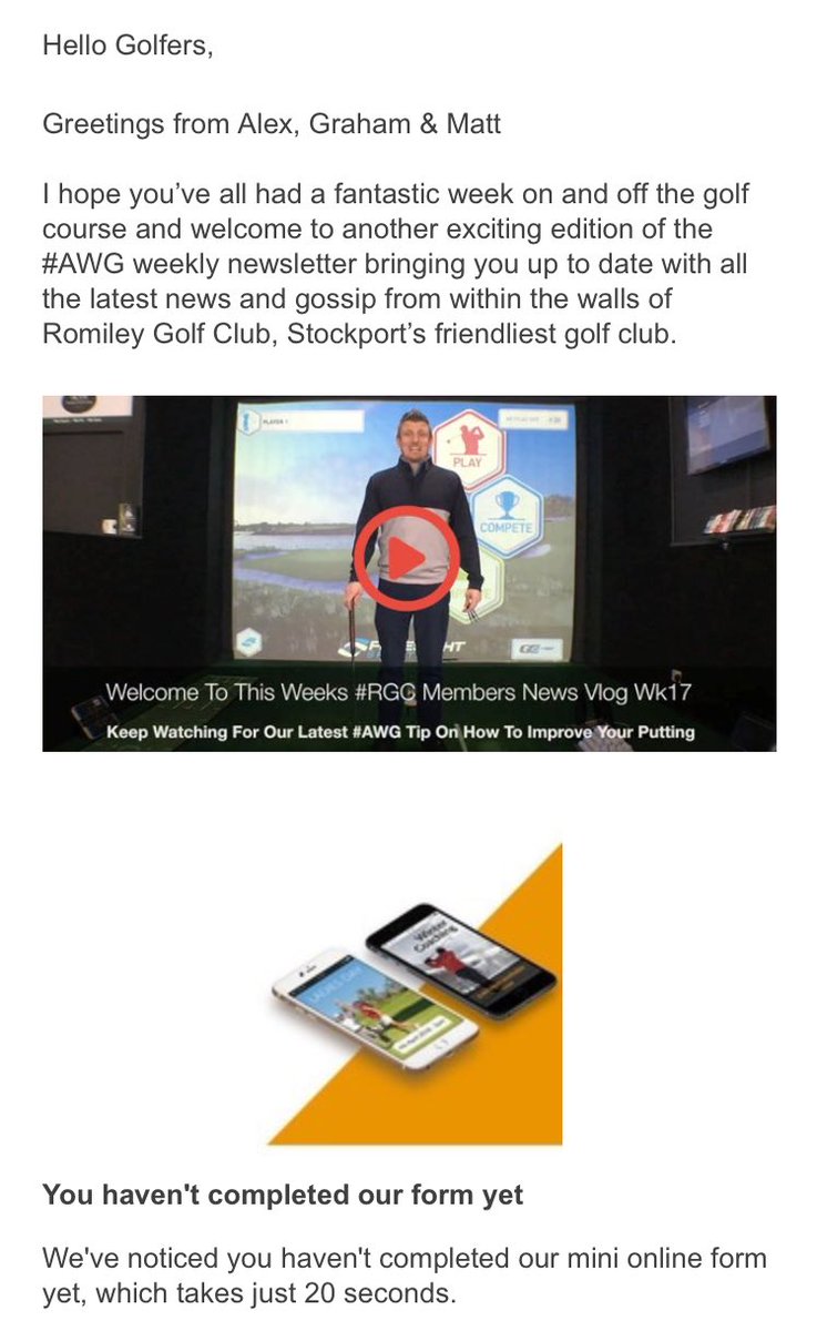 Struggling with your putting? Then take a look at this wks #AWG golf tip in our weekly newsletter Vlog from the #GolfStudio at <a href="/romileygolfclub/">Romiley Golf Club</a> email.alexwhitegolf.co.uk/q/11mYWOLKX120… @ForemostGRIP @ForemostCharlie <a href="/SimonForemost/">ForemostSimon</a> <a href="/ForemostAndy/">Andy Martin</a> <a href="/foremostgraham/">Graham Starkey</a> <a href="/JRichecoeur/">Johann Richecoeur</a>