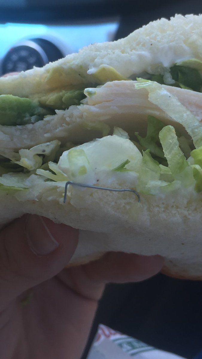 r8_chel's tweet photo. PSA: if you get a sandwich at Cutlers, make sure to check for staples before you eat it !!!! https://t.co/6IltYfQyjF