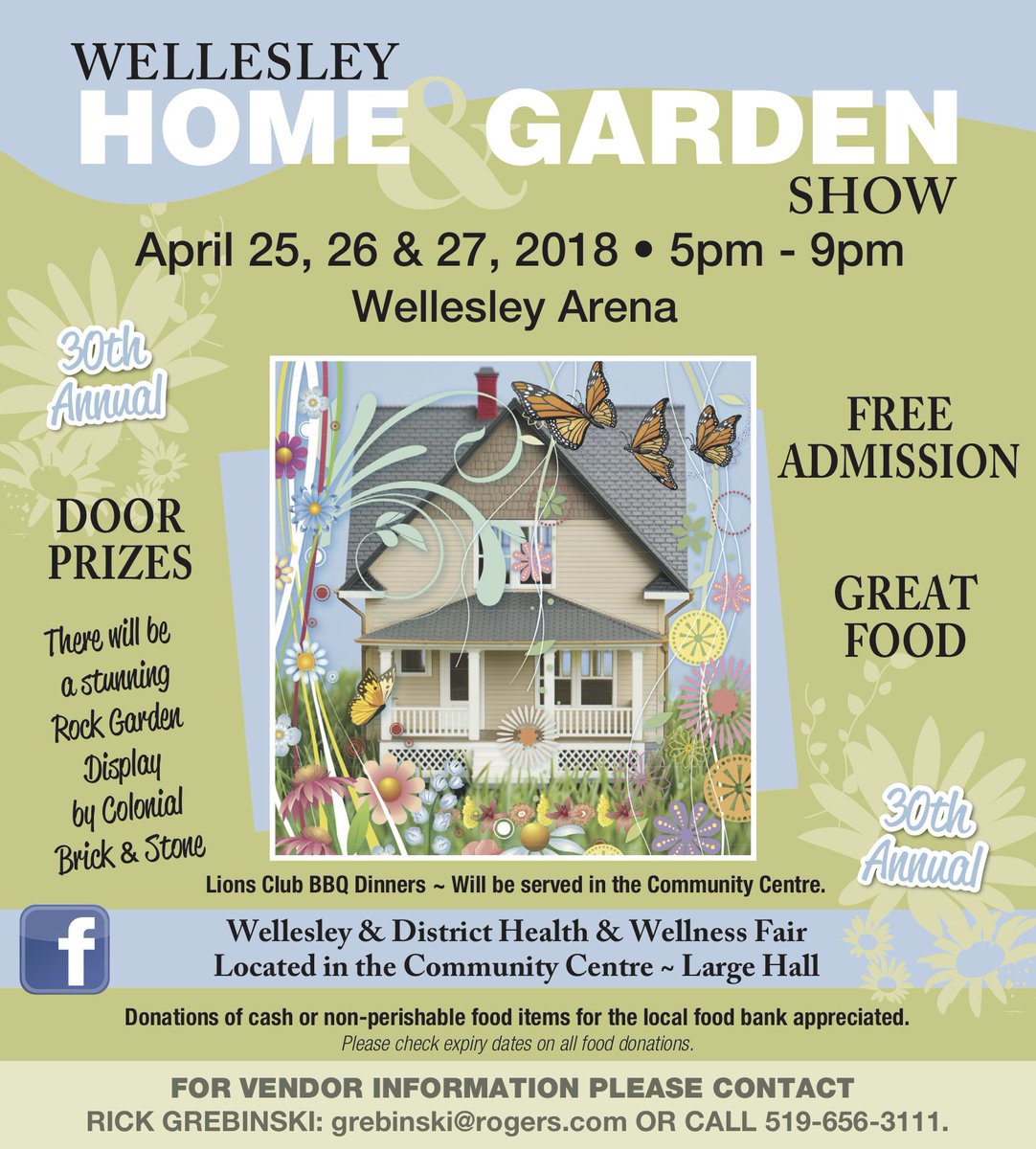 The Wellesley Home and Garden Show runs Wednesday, Thursday and Friday from 5:00 pm to 9:00 pm. What a perfect opportunity to checkout the latest and greatest in home improvement right in your own backyard. How much easier can it get?
