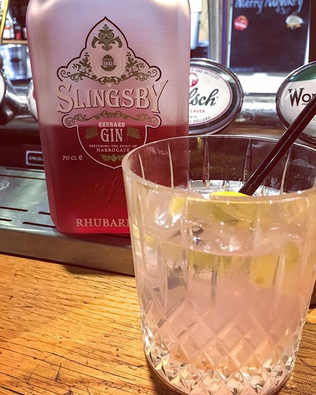 Hands up who's a fan of Rhubarb gin! 🙋🏼 Why not try our new in <a href="/slingsbysocial/">Slingsby</a> gin? Or try it in our Rhubarb Bramble where you get a double shot with lime juice, sugar syrup &amp; a dash of lemonade over ice 🍸👌🏻