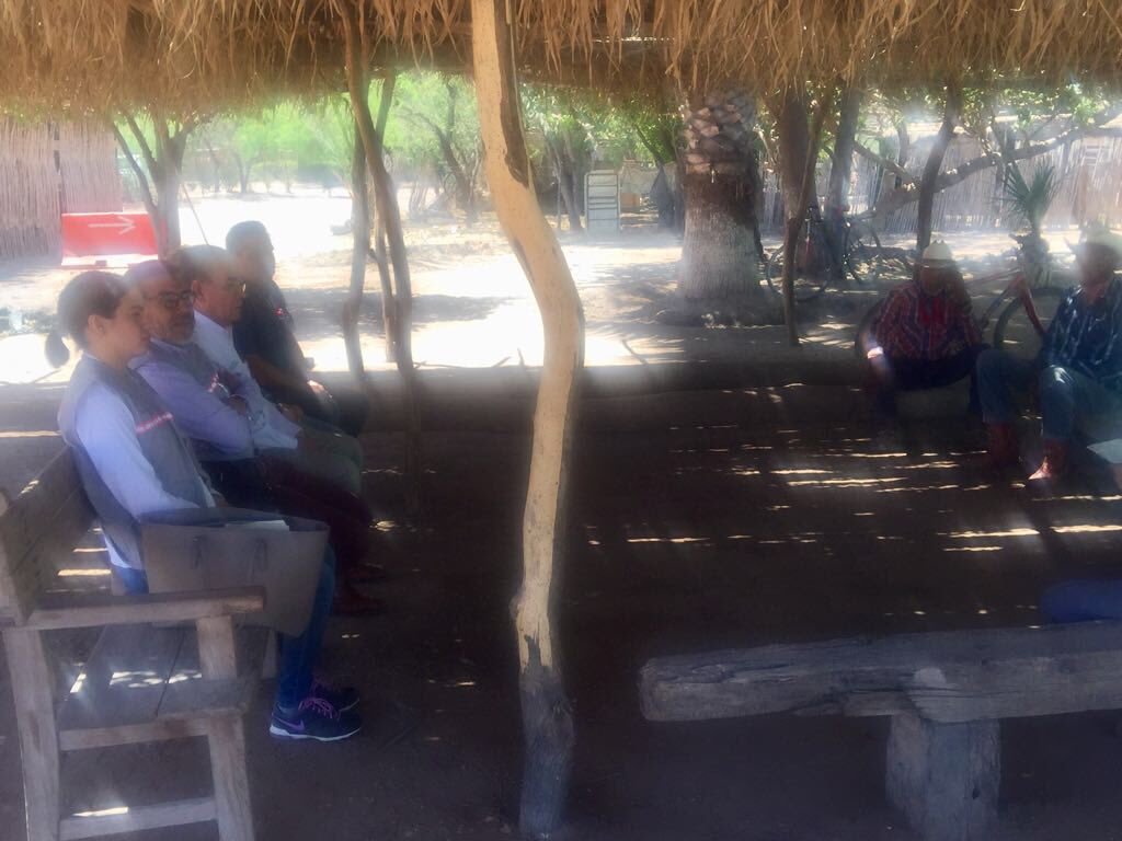 Chepestrada1's tweet photo. Personal de la Dirección General de #PromociónDeLaSalud y de la @JS4SONORA en reunión con Autoridades tradicionales #Yaquis de la comunidad de #Vicam para trabajar coordinados en la prevención de Enfermedades Trasmitidas por Vector para combatir la #Ricketsia #SaludSonoraTrabaja https://t.co/snnbI61rwB
