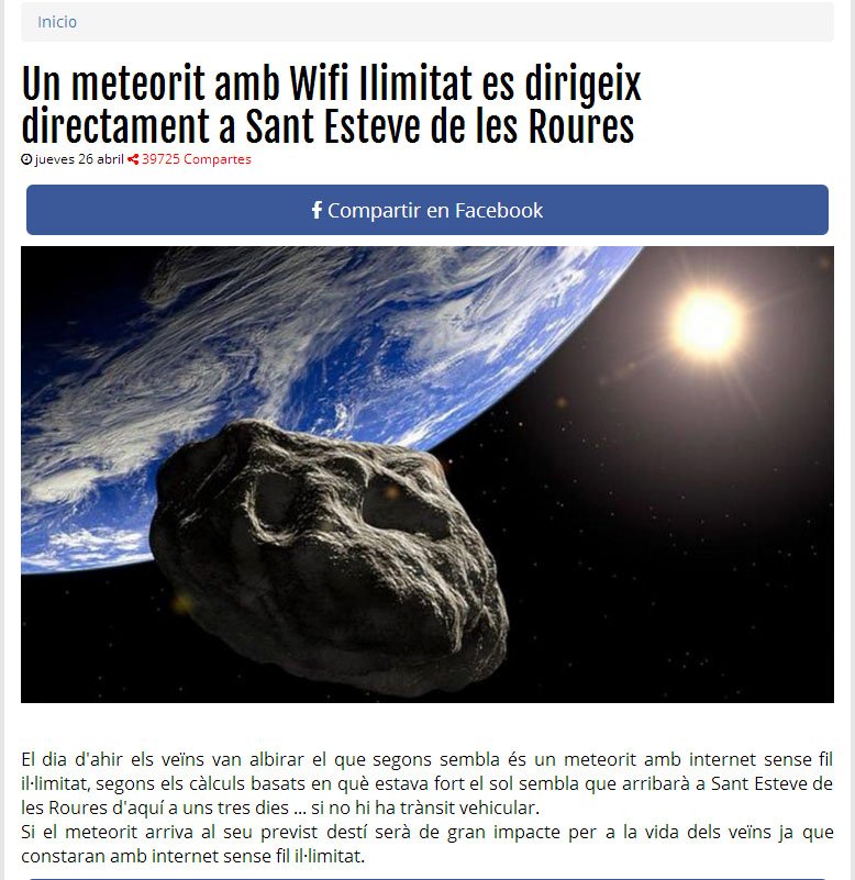 Alerta Meteorit !  <a href="/sedlr/">💕SEDLR 💕</a> #sedlr #SantEstevedelesRoures 
Que badeu Agencia Espacial @Espai_sedr   NASA St. Esteve <a href="/NASARoures/">NASA Sant Esteve de les Roures</a> Capità espaial @espaial Observatoris astronomics <a href="/Observatori_SE/">Observatorio Astronómico Sant Esteve De Les Roures</a> <a href="/OA_SantEsteveR/">Observatori Astronòmic Sant Esteve de Roures</a>  a veure si arribarà i continuarem amb el wifi de pago