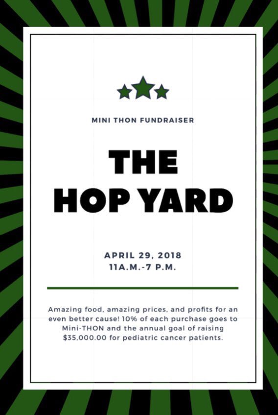 MTownMiniTHON's tweet photo. Also, just a little reminder to go out and support the cause on Sunday from 11-7 @ THE HOP YARD!! https://t.co/0fmS97iC9T