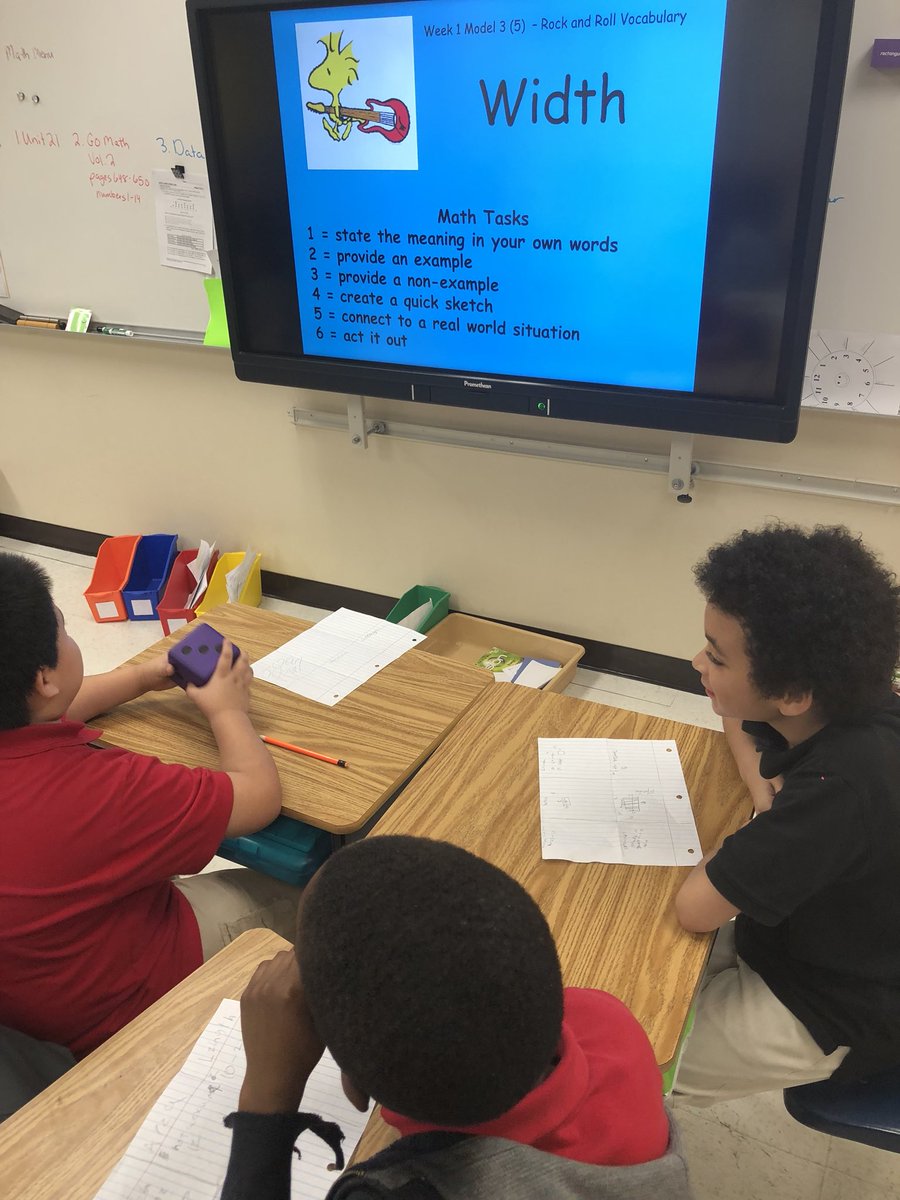 KariDierks's tweet photo. Rock and Roll 🎲 vocabulary day as part of our Rockin’ Review 🎸@smithacad @Numbersense_902 @lead4ward #mathiscool #kidsdeserveit #whattest? https://t.co/PCcFkHZglo