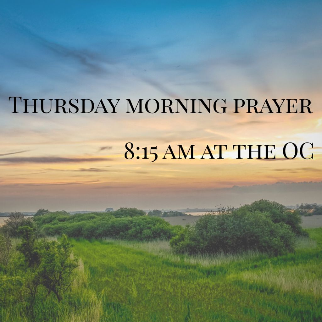 oreadcenter's tweet photo. Join Bill Vogler and OC staff tomorrow morning for prayer at the OC!
.
#morningprayer #gepc #graceepc #oreadcenter #lawrenceks #lawrencekansas #bookofcommonprayer https://t.co/GxE0DeCRAA