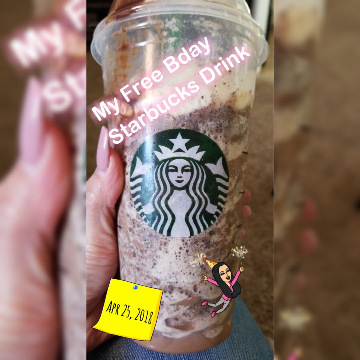 Erika_Roxx's tweet photo. Yummmm😋 I L💚VE @Starbucks, but it taste a lot better when its FREE!!😊🎂
#Starbucks #JavaChipFrap #ExtraJavaChips #FreeBdayDrink https://t.co/m4HQY0JXrv