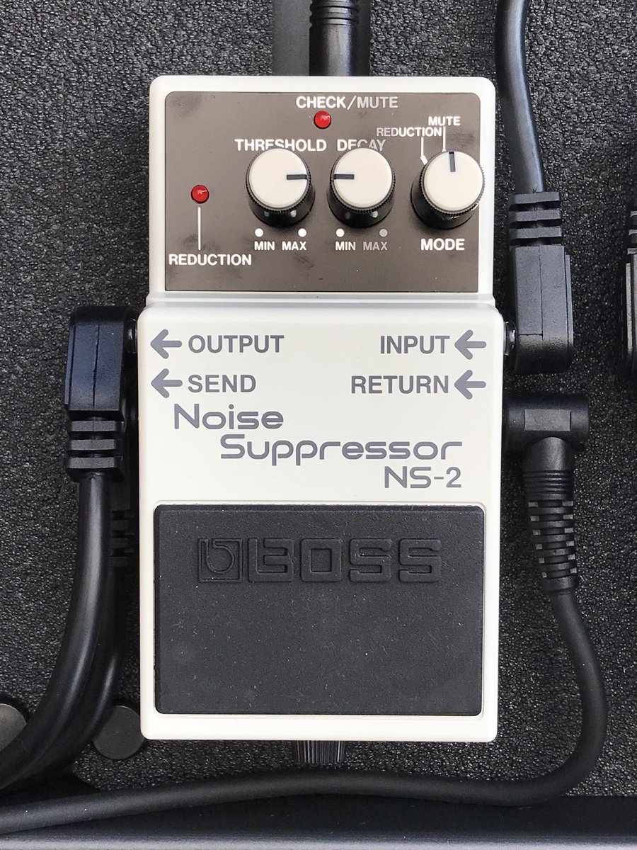 usowicz's tweet photo. Pedal #3 - Boss NS-2

Unfortunately the dirty channel was a little noisy. Luckily the NS-2 noise suppressor did exactly what it said on the tin. This time Boss sent me an awesome limited edition 12” vinyl LP. https://t.co/eOdtKqD3bC