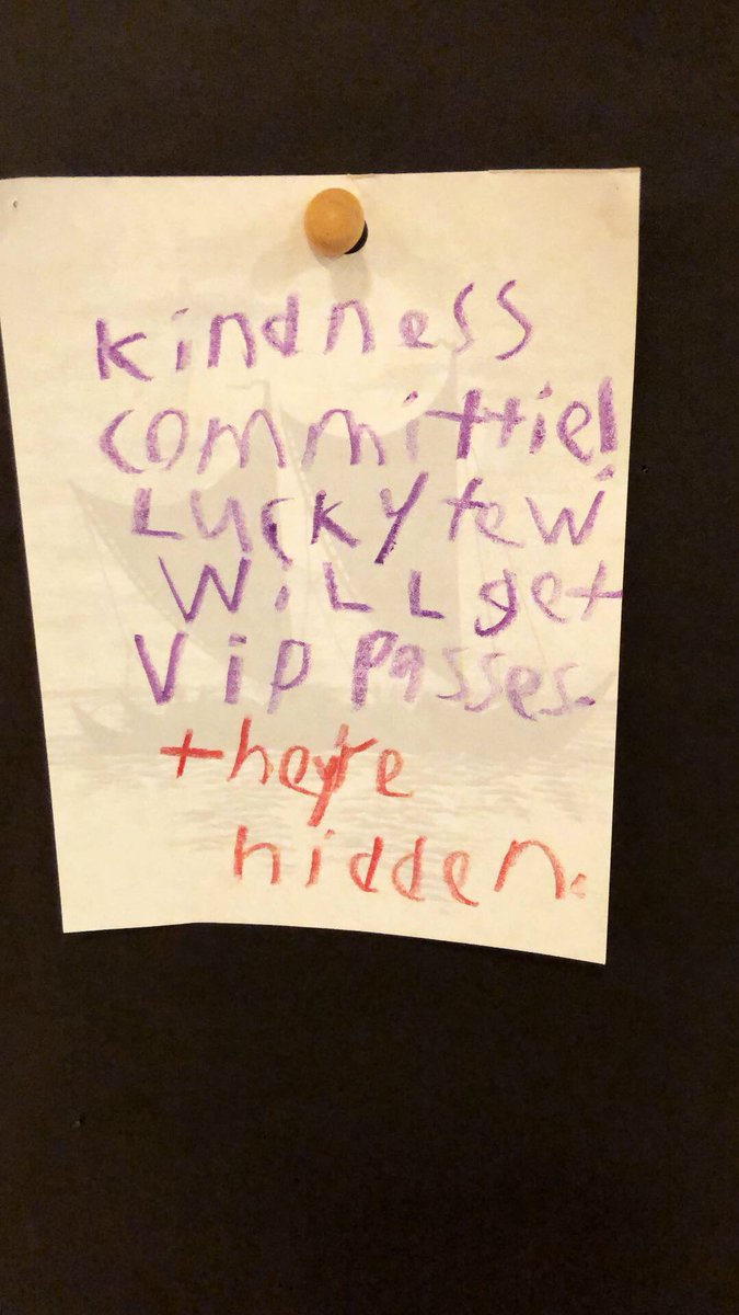 megahug's tweet photo. Things my students post in the hallways. #wheresmyVIPpass? #kindnesscommittee https://t.co/s6YqDiQiOX