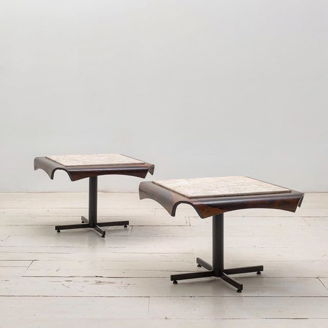espasso's tweet photo. Pair of exquisite vintage Jorge Zalszupin side tables designed in the 1960’s featuring a travertine top and iron legs. On display at ESPASSO Annex.
Photo: @eliseucavalcante
#inteirordesign #braziliandesign #vintage #midcenturymodern #designbrasileiro #jorgezalszupin #sideta… https://t.co/7nqOWHUz0S