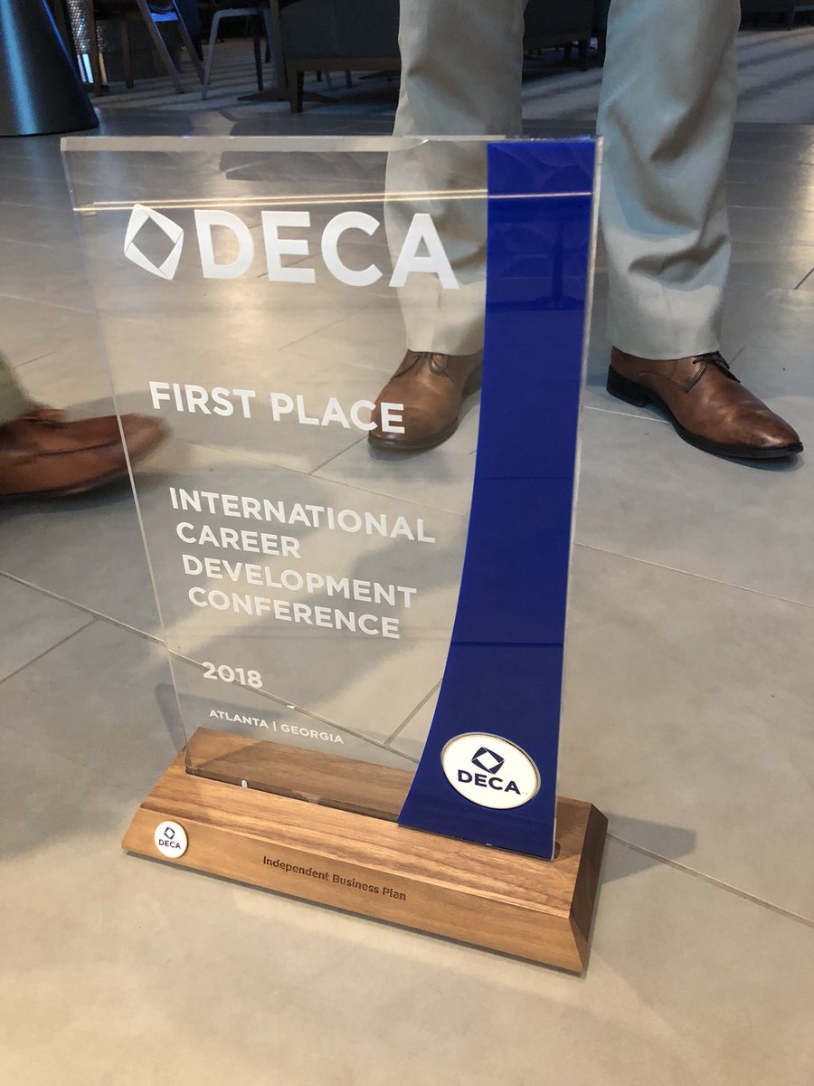 WHSSportsMgmt's tweet photo. Congrats To @WakelandDECA Members @OLIVERSAYSHI • @LuciousIV • @jfujj_ And Their Advisor Craig "Drano" Drenowatz For Winning 1st Place In "Independent Business Plan" At 2018 @DECAInc ICDC In Atlanta! #whssmshoutouts https://t.co/6Rfv4u24w4
