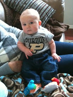 PUFCClubSoccer's tweet photo. One of our alum sent this picture of their son, Tommy, showing his Purdue pride and happy to see all the love and donations today for Purdue Day of Giving!#PurdueDayofGiving #PurdueDayofGivingChallenge #PurdueUniversityFutballClub #PurdueUniversityMensClubSoccer #PurdueClubSports https://t.co/58c5vgK3ix