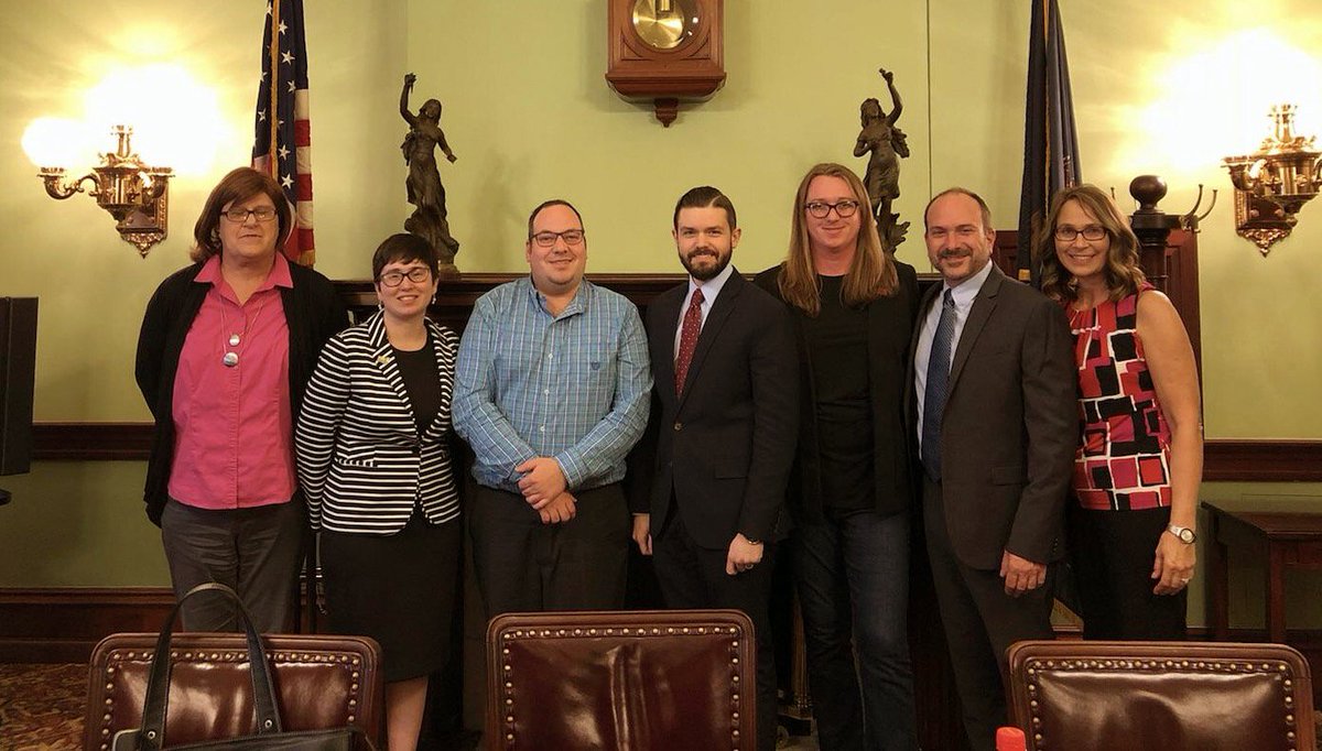 LGBTQ advocates at the Pennsylvania State Capitol.