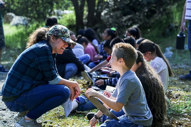 NoBarriersUSA's tweet photo. For this year's @NationalParkService Every Kid in a Park program, we journeyed to @SequoiaKingsNPS where high school and elementary students explored local ecology. The students connected with each other and made personal connections to the natural world! #NationalParkWeek https://t.co/Ab7nMjQ2gv