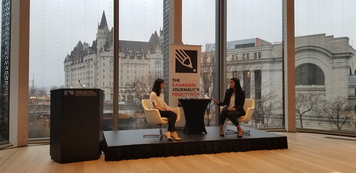 JADufour's tweet photo. Looking forward to listening to Emily Steel. You go girl!  #CJFjtalk https://t.co/7ncJxMI2dr